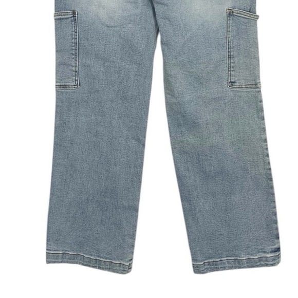 Judy Blue High RIse Stretch Denim Wide leg Cargo Jeans Size 31 - Picture 9 of 11